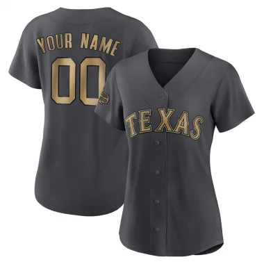 Texas Rangers Aroldis Chapman Black Holographic Replica Men's