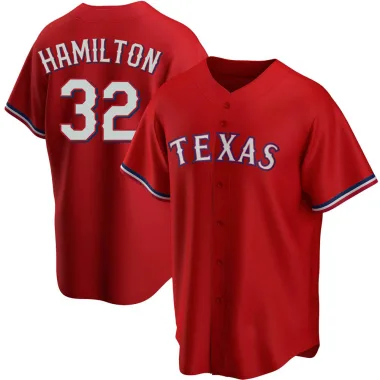 2009-12 TEXAS RANGERS HAMILTON #32 MAJESTIC JERSEY (ALTERNATE) Y